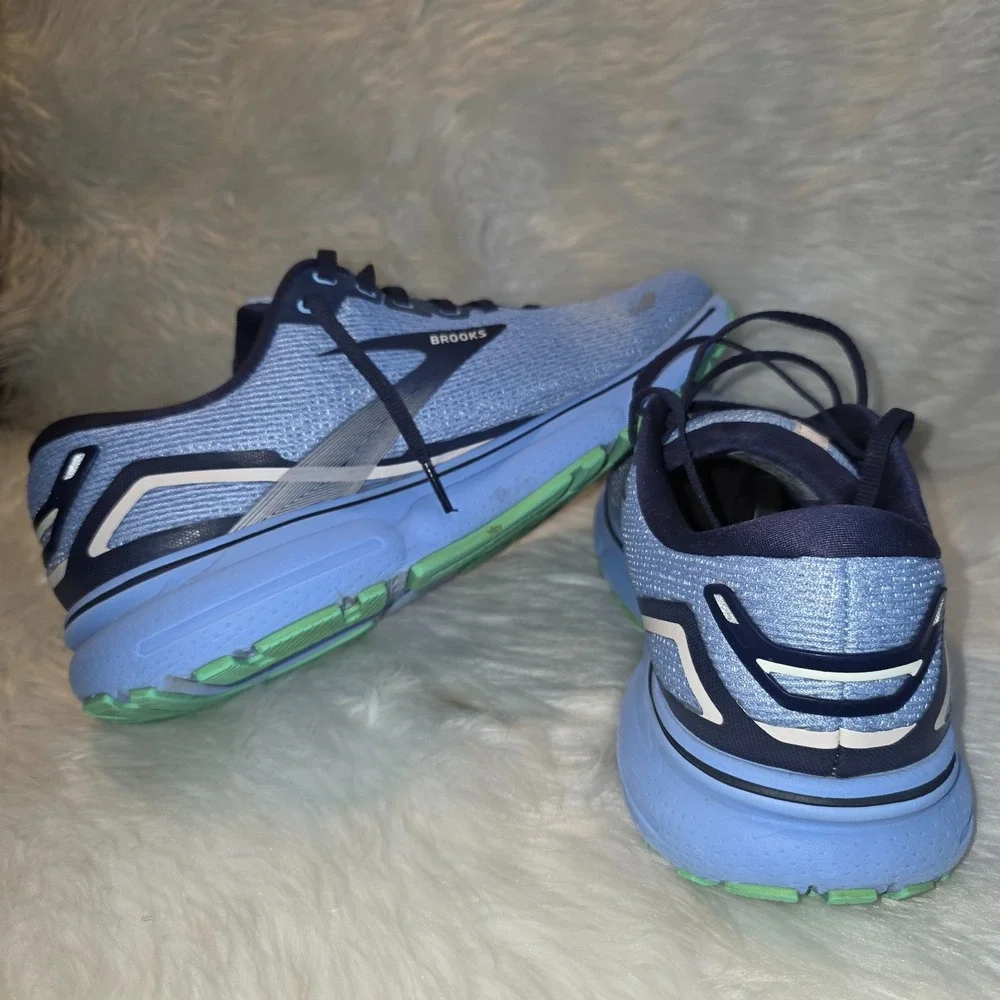 Women's Running Shoes - Size 11.5 - Brooks Ghost 15 — Vista Blue/Peacoat - 12038